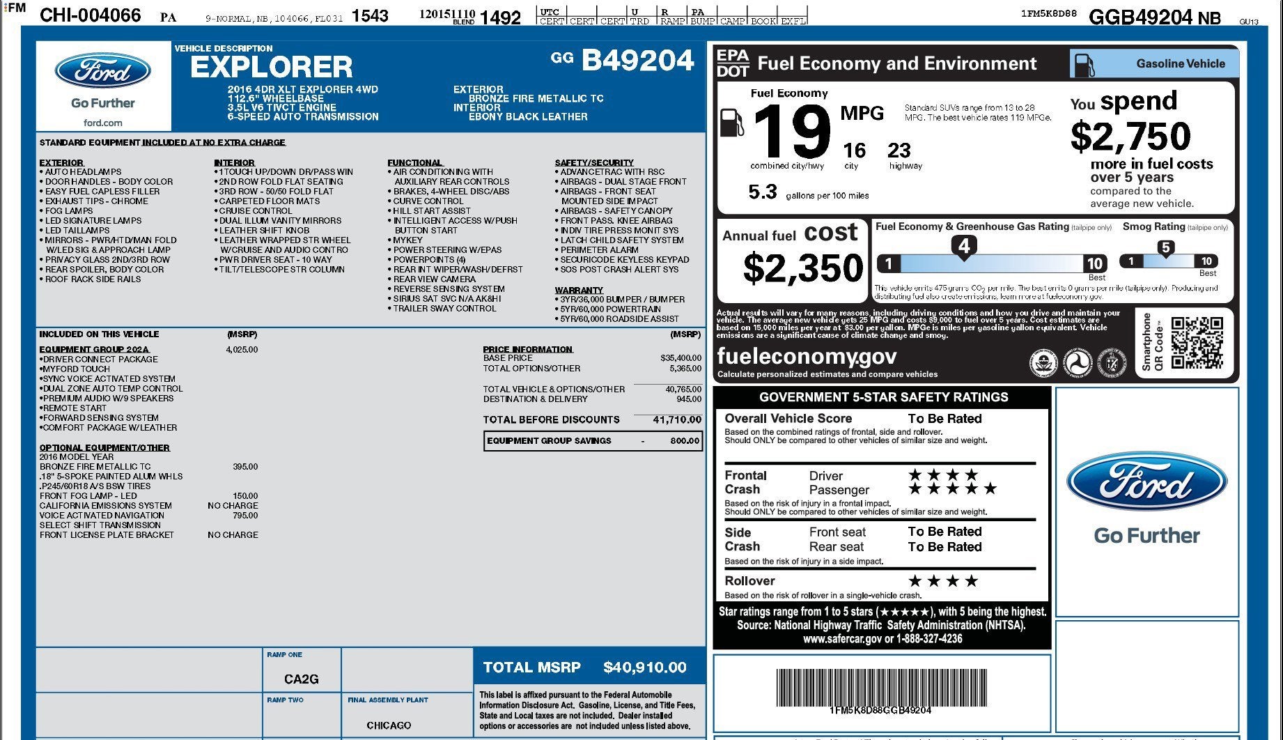 2016 Ford Explorer XLT