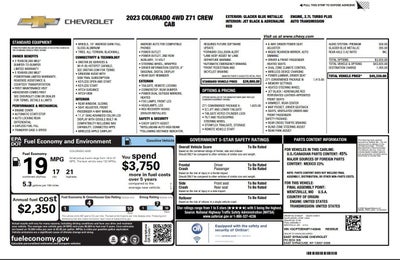 2023 Chevrolet Colorado Z71